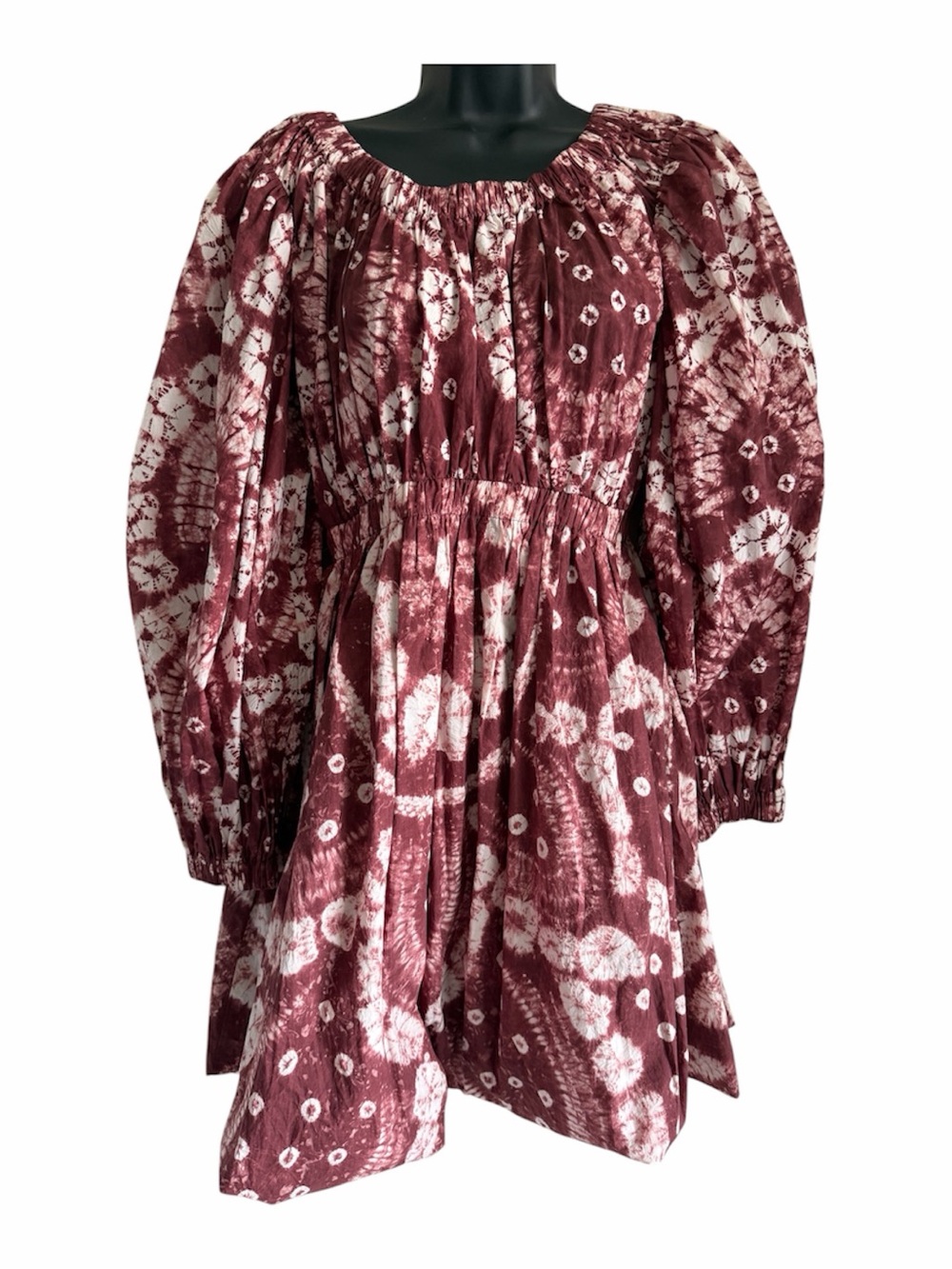 ULLA JHNSON Martine Dress Syrah Shibori Size 2